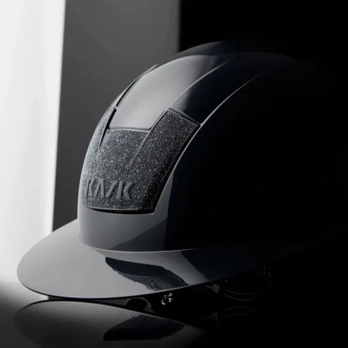 KASK Kooki Lady rijhelm Black Shine met Swarowski
